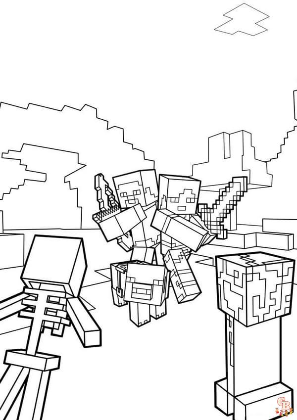 Coloriage Minecraft gratuits Idées de coloriage pour les fans