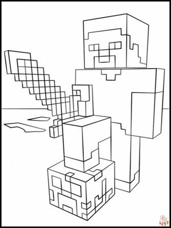 Coloriage Minecraft gratuits Idées de coloriage pour les fans