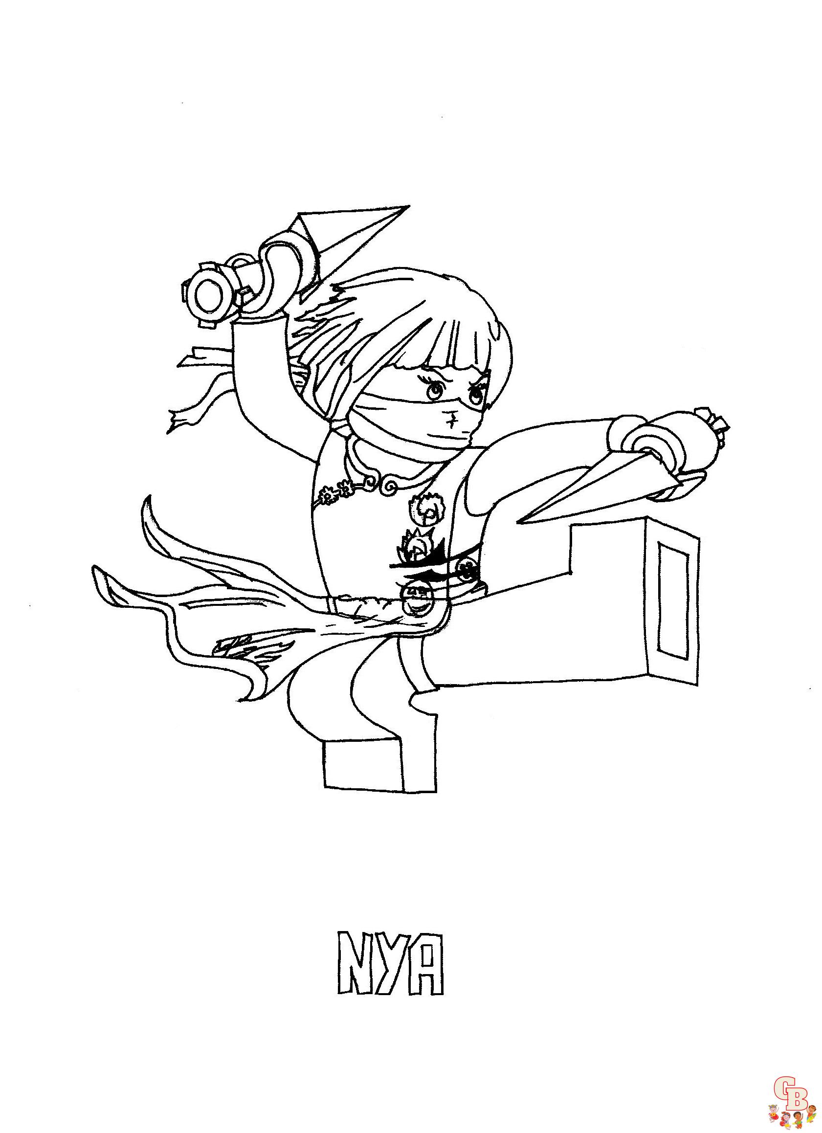 Coloriage Ninjago - Pages gratuites de personnages de Ninjago à colorier