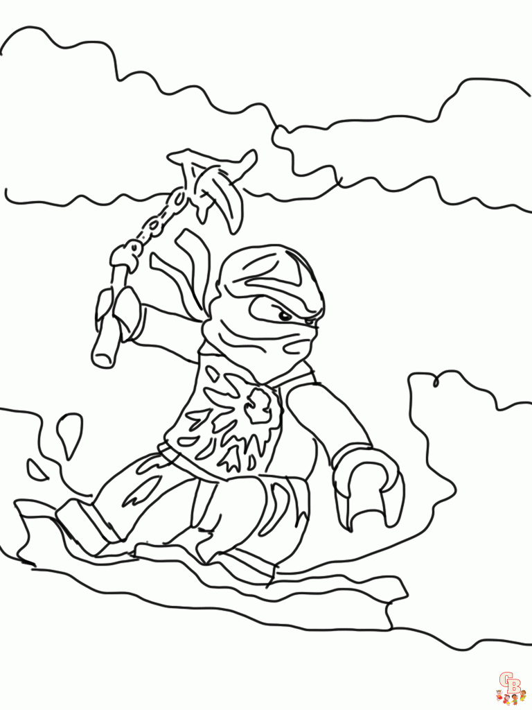 Coloriage Ninjago - Pages gratuites de personnages de Ninjago à colorier