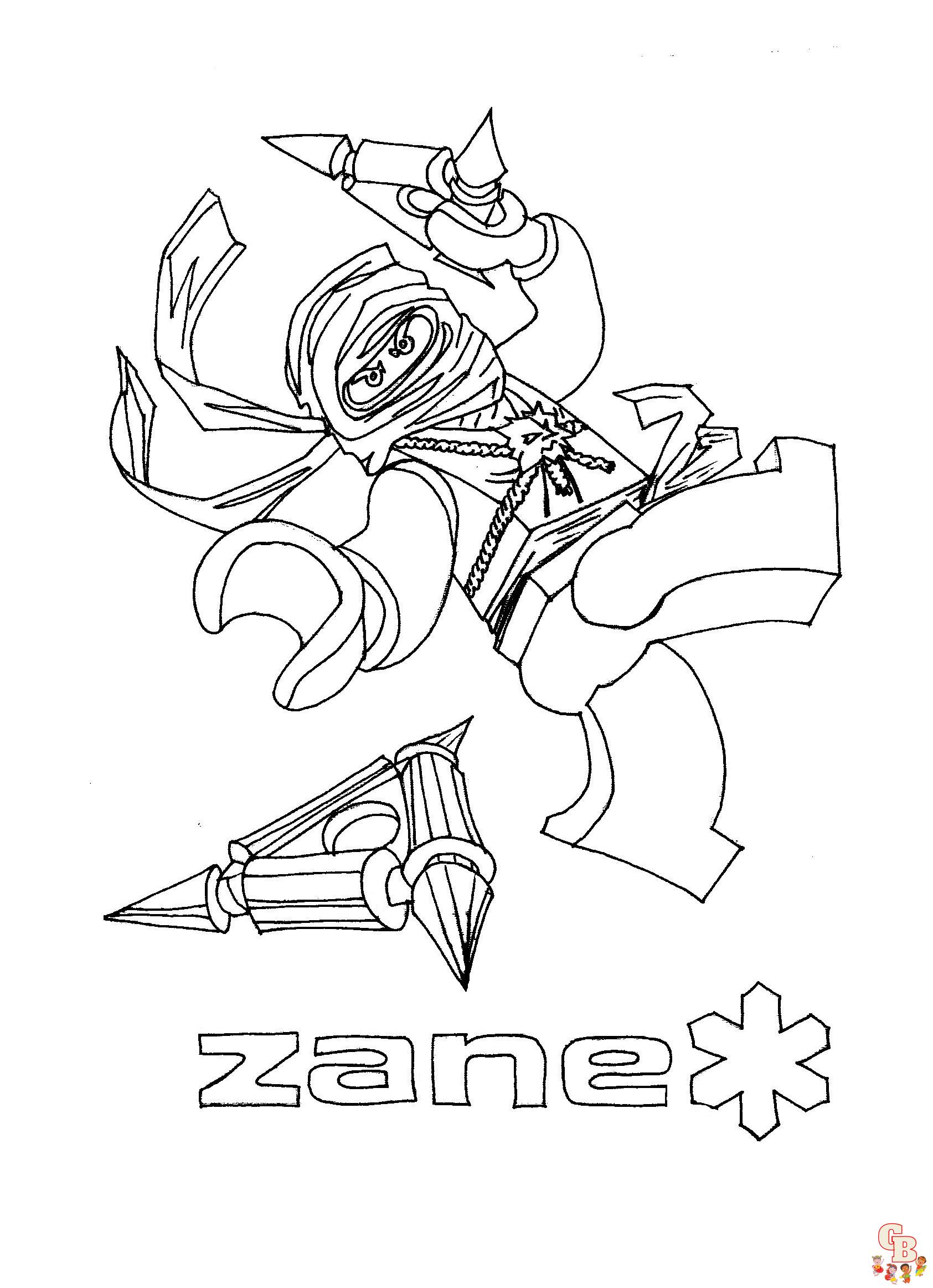 Coloriage Ninjago - Pages gratuites de personnages de Ninjago à colorier