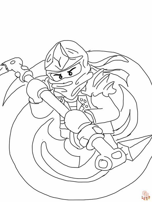 Coloriage Ninjago - Pages gratuites de personnages de Ninjago à colorier