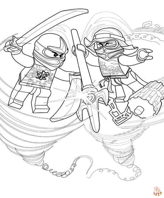 Coloriage Ninjago - Pages gratuites de personnages de Ninjago à colorier