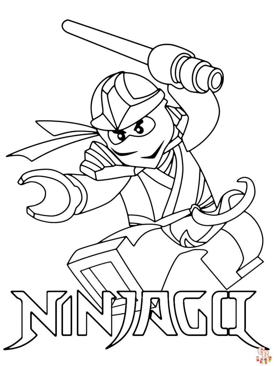 Coloriage Ninjago - Pages gratuites de personnages de Ninjago à colorier