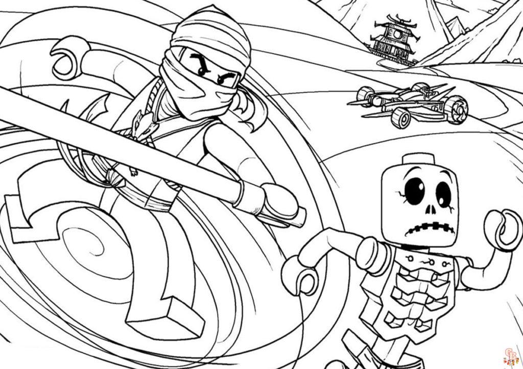 Coloriage Ninjago - Pages gratuites de personnages de Ninjago à colorier