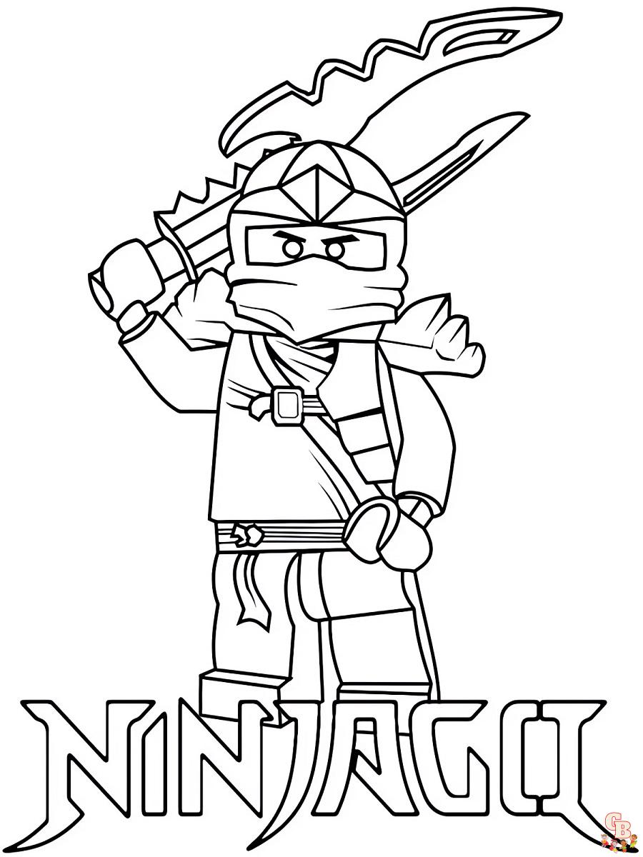 Coloriage Ninjago - Pages gratuites de personnages de Ninjago à colorier