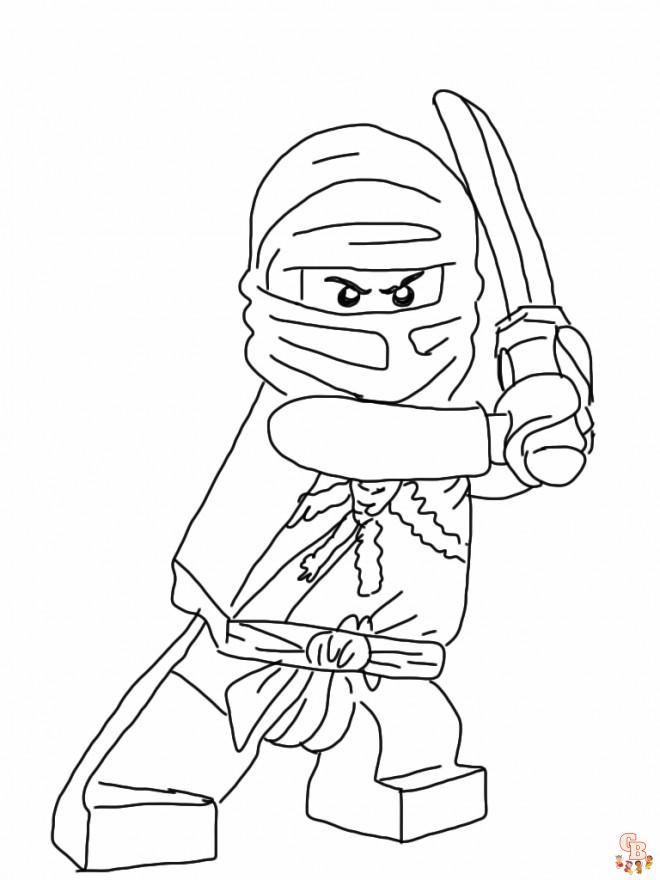 Coloriage Ninjago - Pages gratuites de personnages de Ninjago à colorier