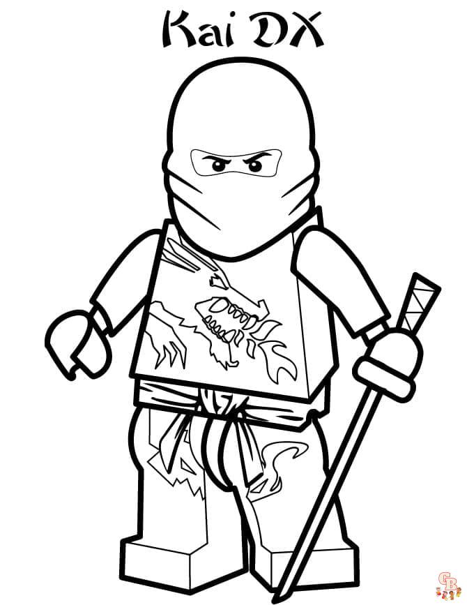 Coloriage Ninjago - Pages gratuites de personnages de Ninjago à colorier