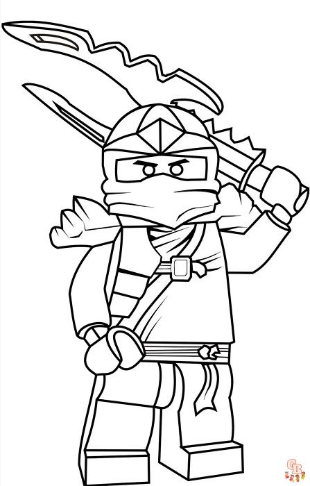 Coloriage Ninjago - Pages gratuites de personnages de Ninjago à colorier