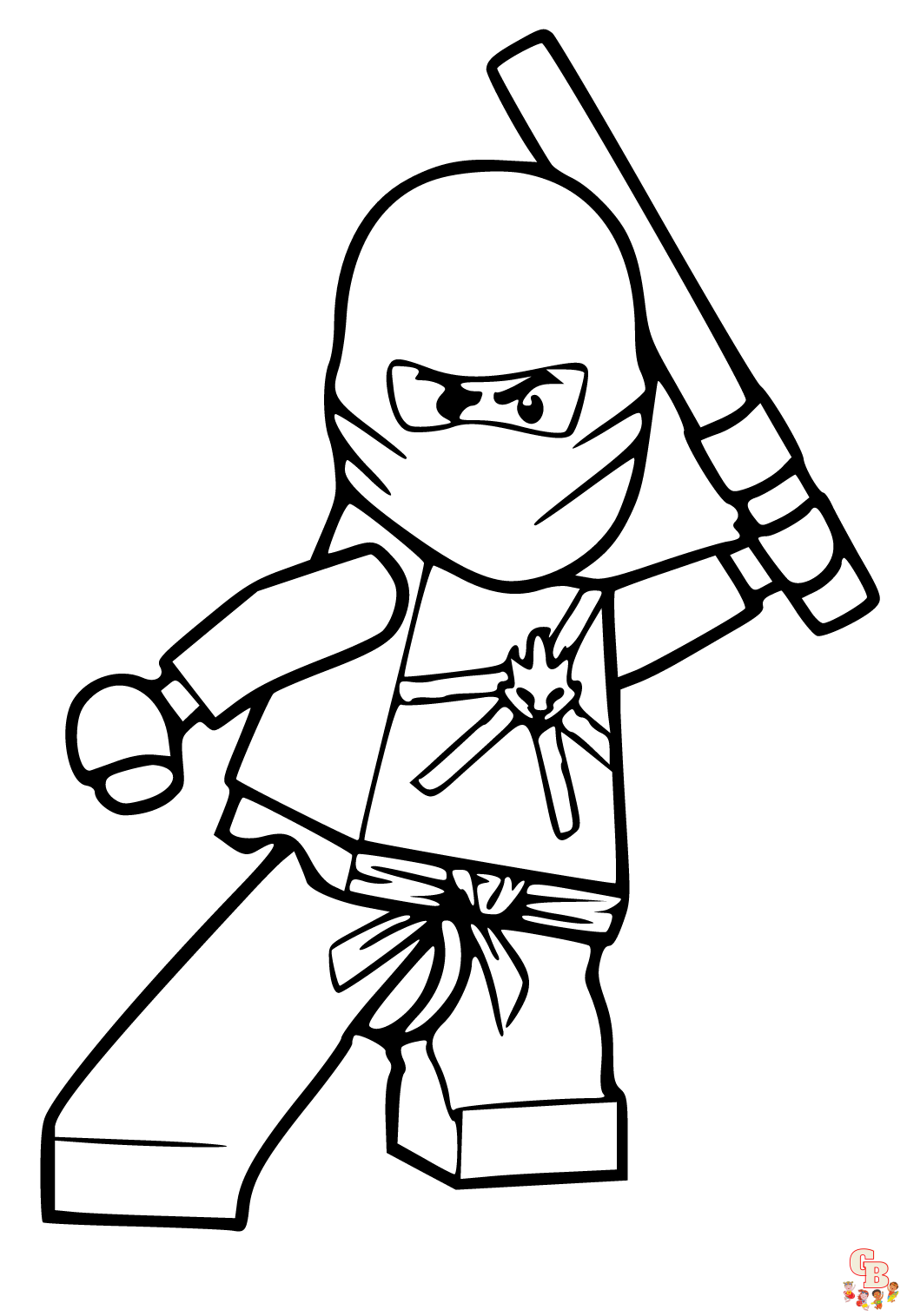 Coloriage Ninjago - Pages gratuites de personnages de Ninjago à colorier