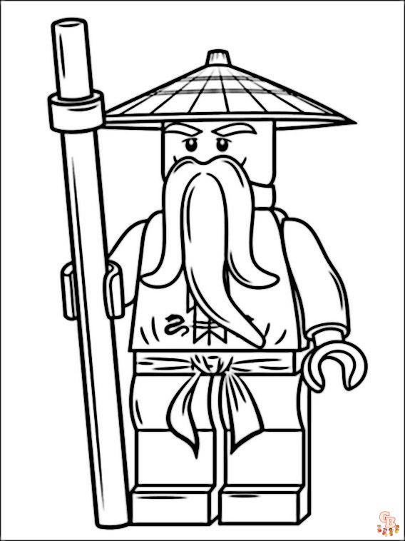 Coloriage Ninjago - Pages gratuites de personnages de Ninjago à colorier