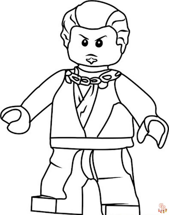 Coloriage Ninjago - Pages gratuites de personnages de Ninjago à colorier