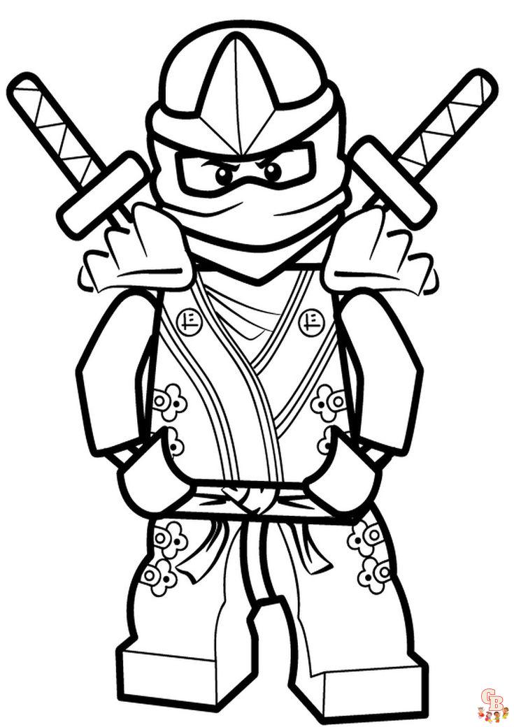 Coloriage Ninjago - Pages gratuites de personnages de Ninjago à colorier