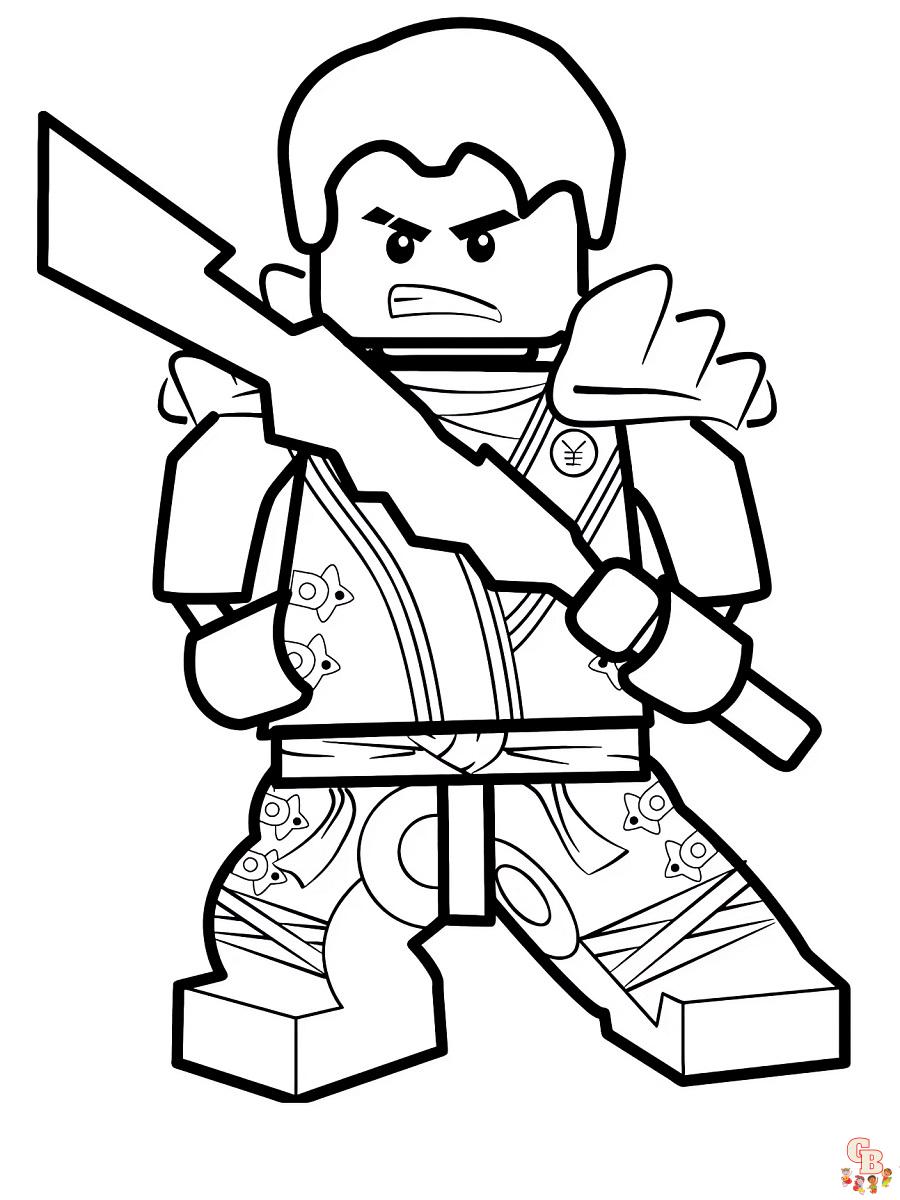 Coloriage Ninjago - Pages gratuites de personnages de Ninjago à colorier