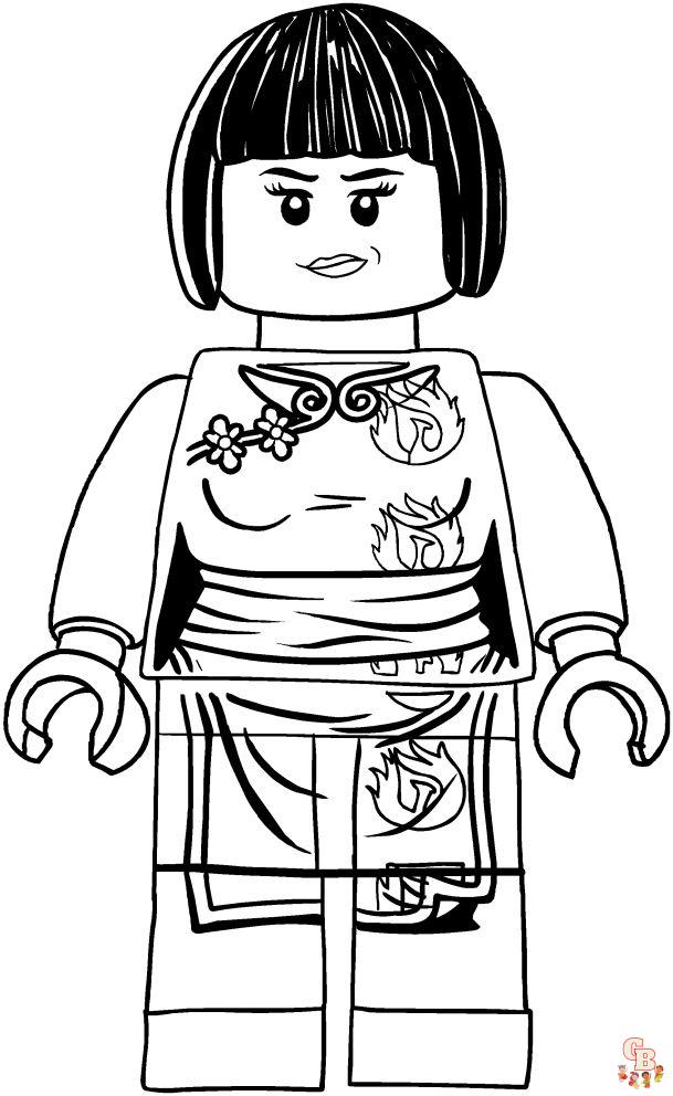 Coloriage Ninjago - Pages gratuites de personnages de Ninjago à colorier