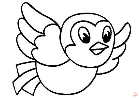 Coloriage oiseau Modèles réalistes, exotiques et mignons à colorier pour enfants