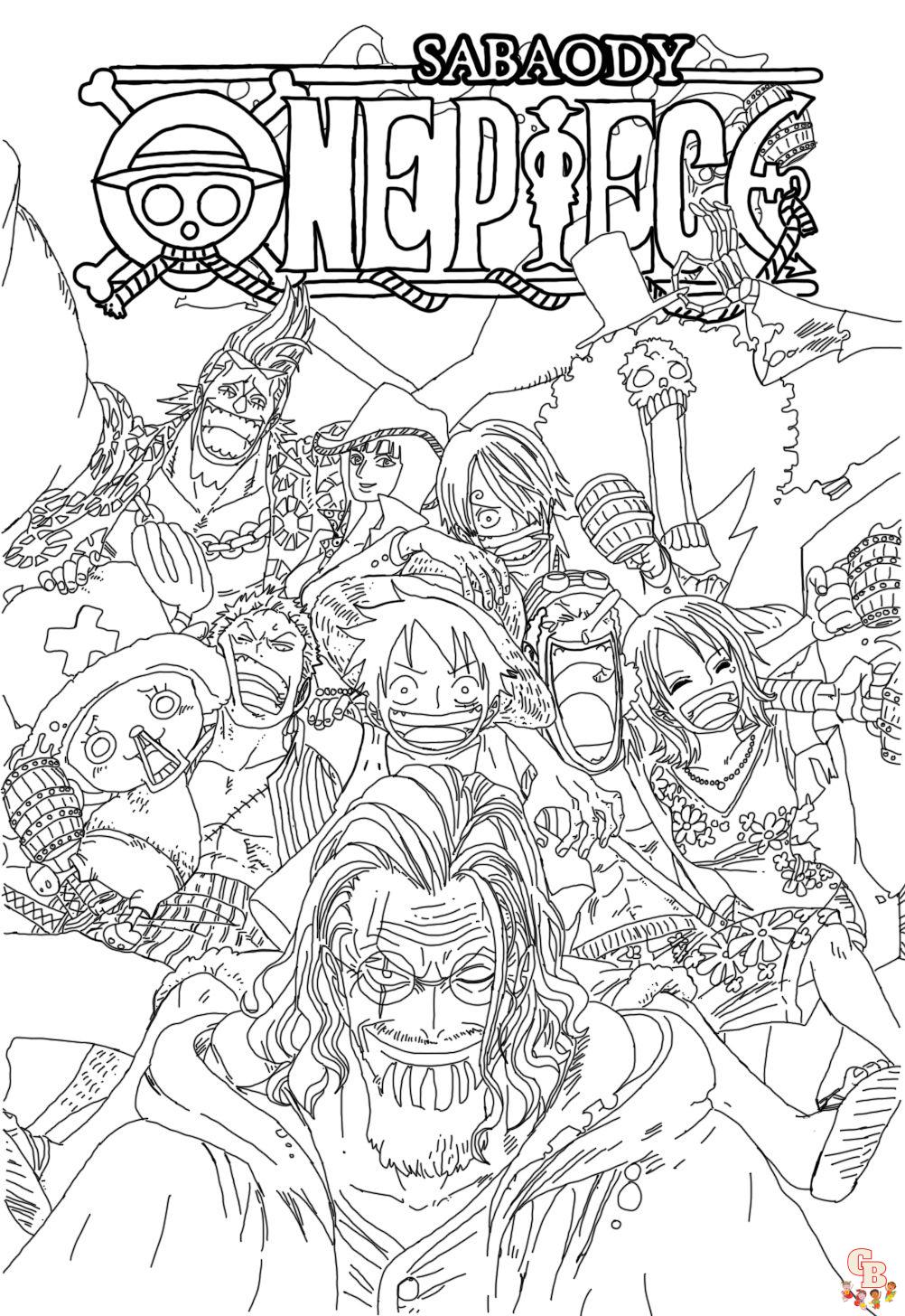 Coloriage One Piece Les personnages de One Piece à colorier gratuitement