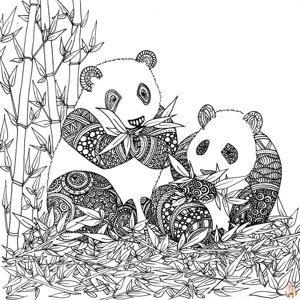 Découvrez les meilleurs coloriages de panda