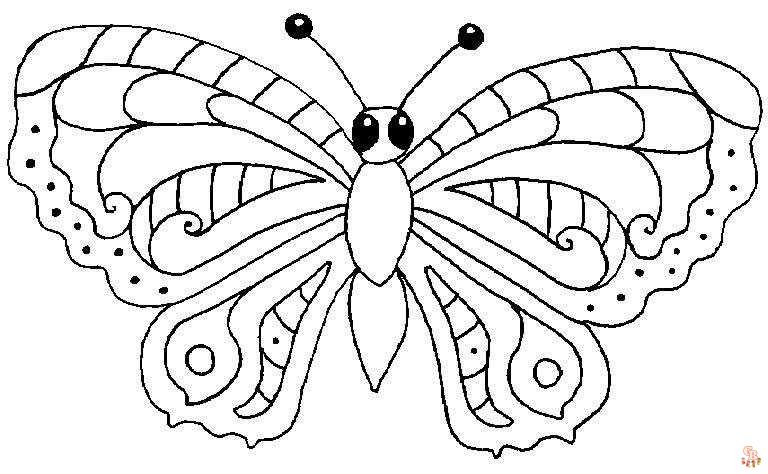 Coloriage papillon - Des modèles gratuits pour enfants et passionnés d'insectes