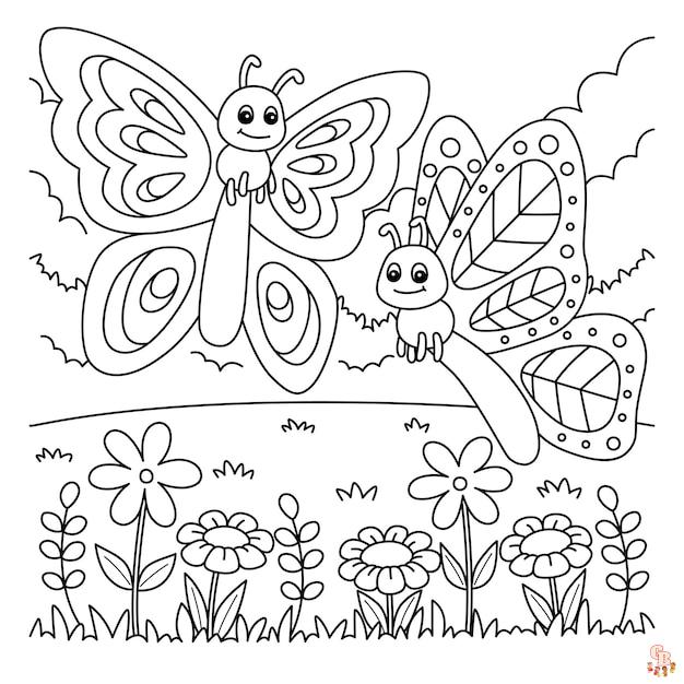 Coloriage papillon - Des modèles gratuits pour enfants et passionnés d'insectes