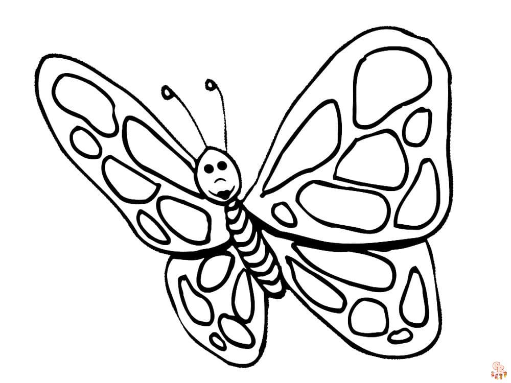 Coloriage papillon - Des modèles gratuits pour enfants et passionnés d'insectes