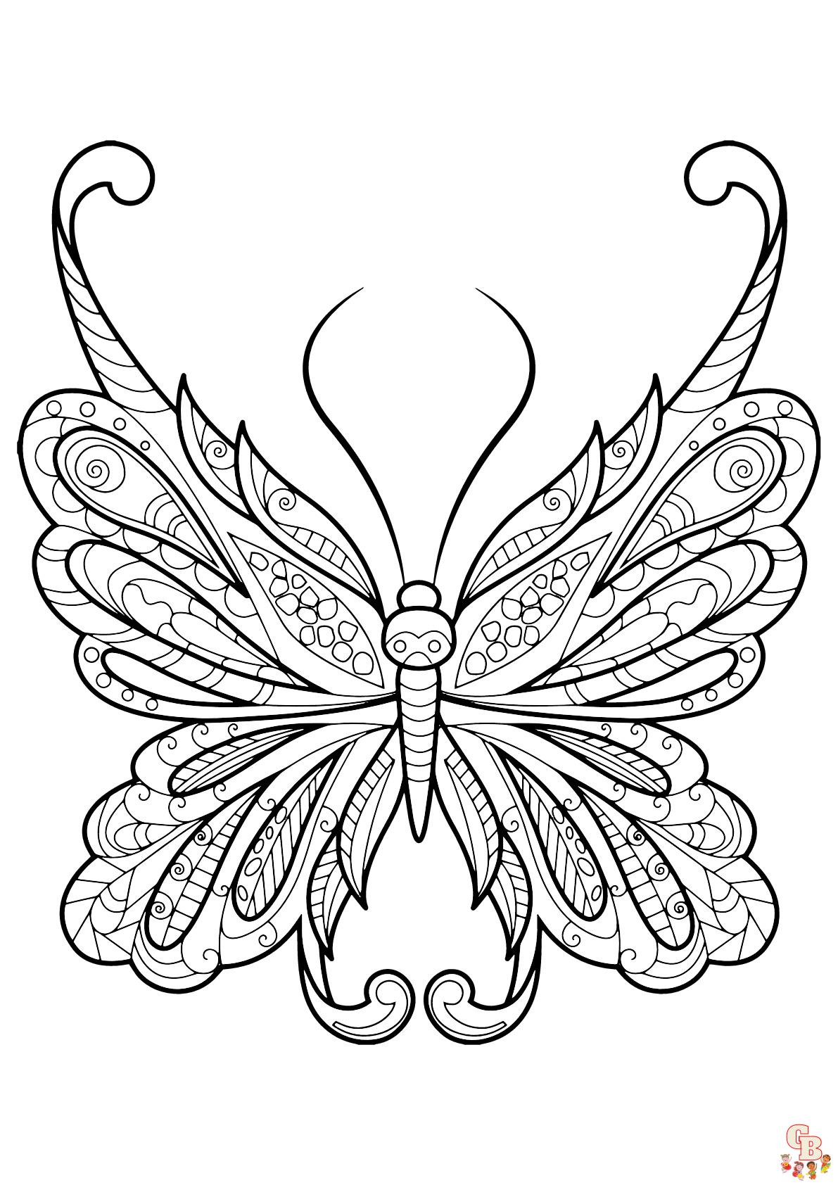 Coloriage papillon - Des modèles gratuits pour enfants et passionnés d'insectes