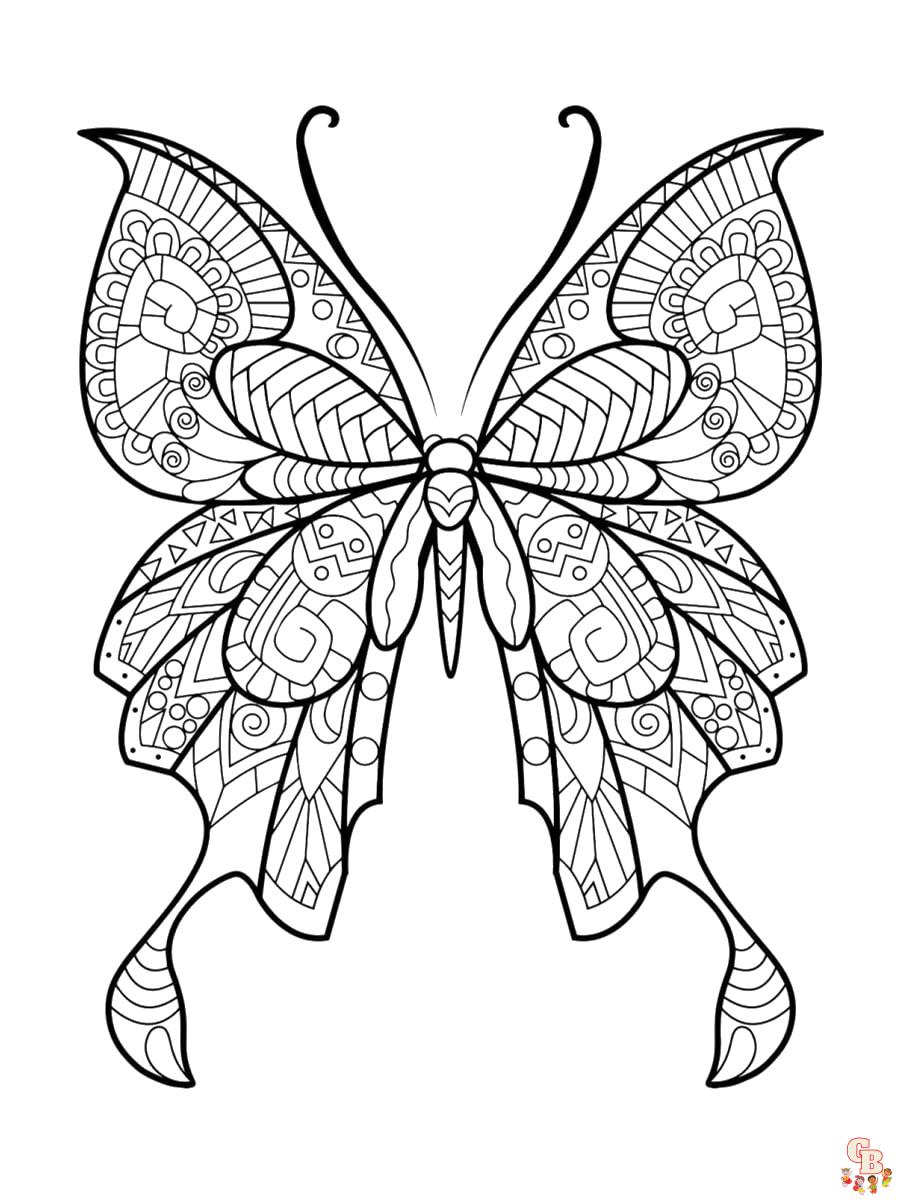 Coloriage papillon - Des modèles gratuits pour enfants et passionnés d'insectes