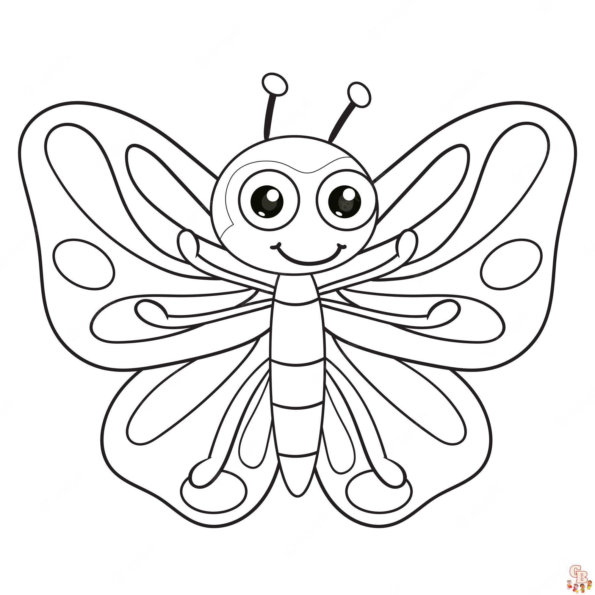 Coloriage papillon - Des modèles gratuits pour enfants et passionnés d'insectes