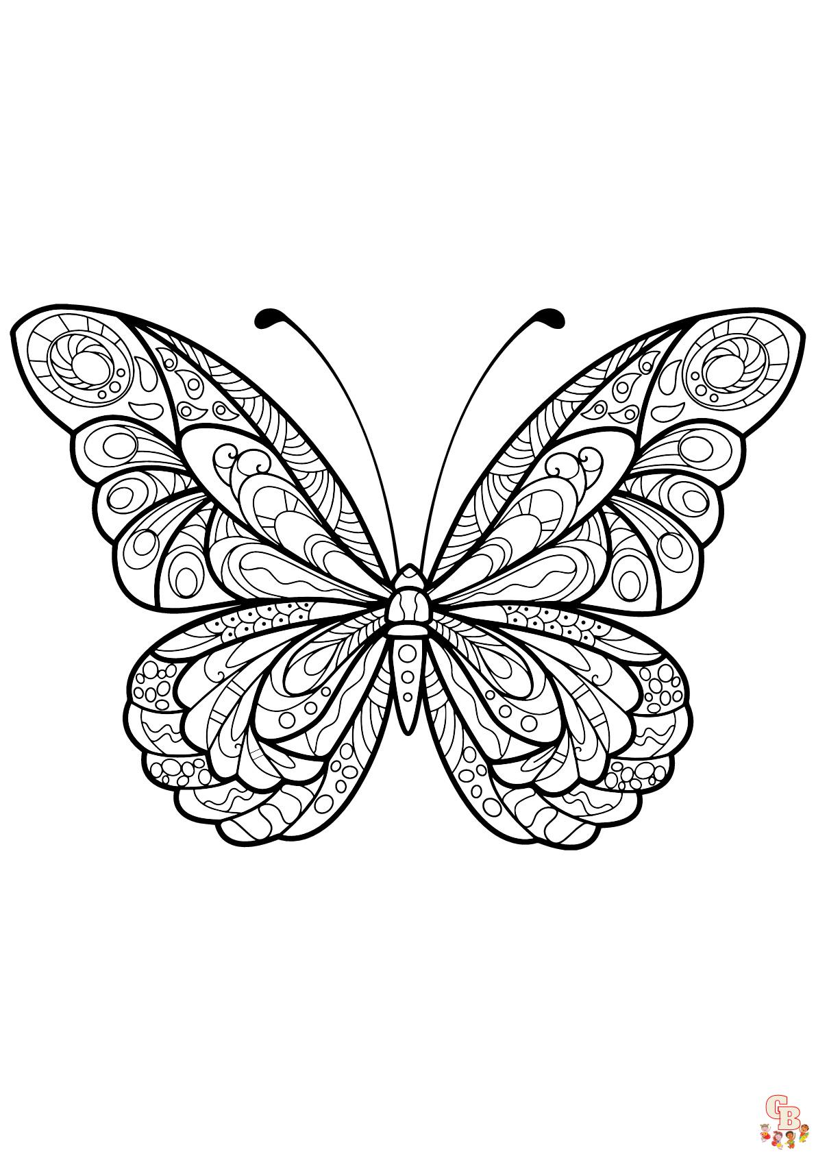 Coloriage papillon - Des modèles gratuits pour enfants et passionnés d'insectes