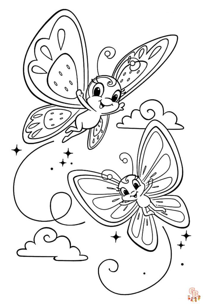 Coloriage papillon - Des modèles gratuits pour enfants et passionnés d'insectes