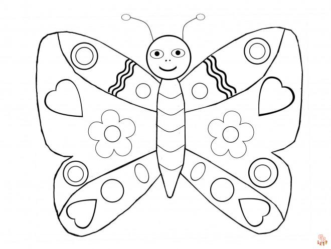 Coloriage papillon - Des modèles gratuits pour enfants et passionnés d'insectes