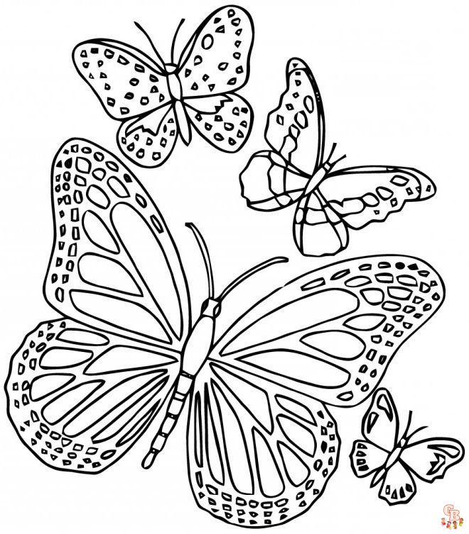 Coloriage papillon - Des modèles gratuits pour enfants et passionnés d'insectes