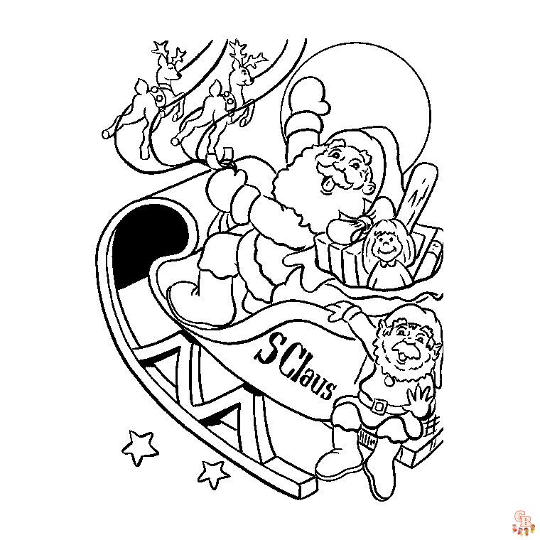 Top 6 meilleurs coloriages de Père Noël et sapin en 2023