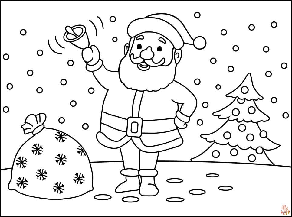 Top 6 meilleurs coloriages de Père Noël et sapin en 2023