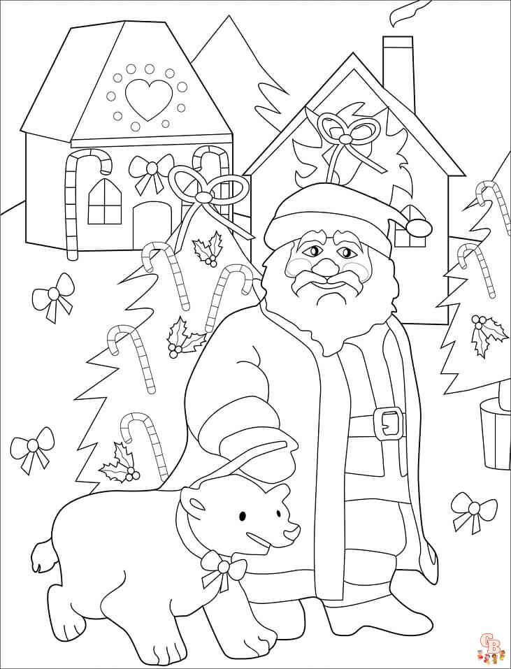 Top 6 meilleurs coloriages de Père Noël et sapin en 2023