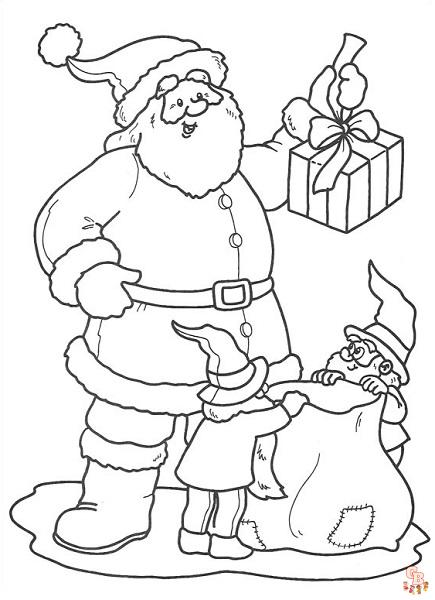 Top 6 meilleurs coloriages de Père Noël et sapin en 2023