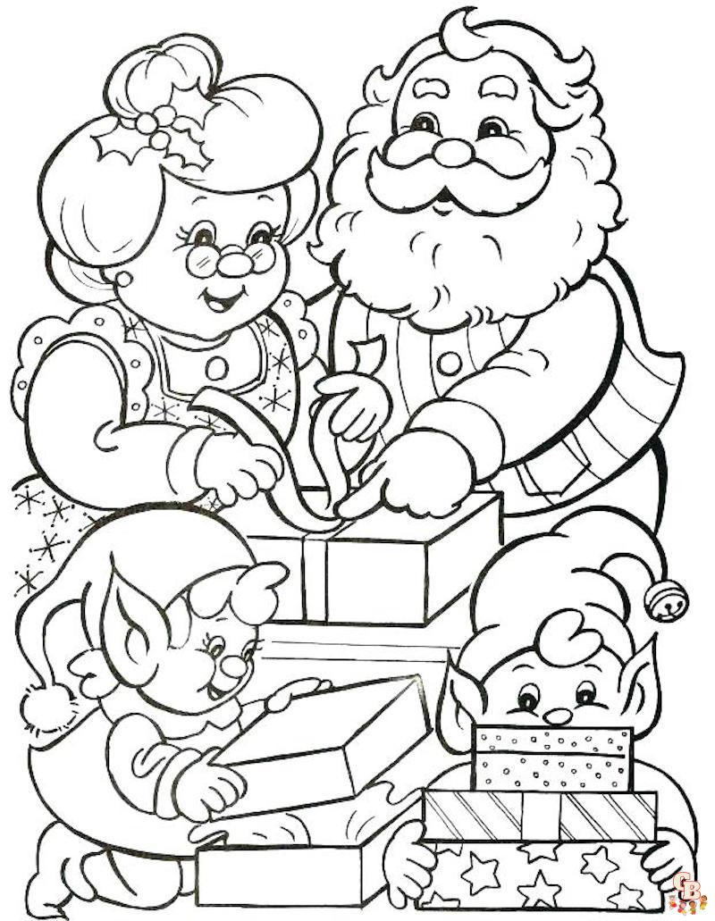 Top 6 meilleurs coloriages de Père Noël et sapin en 2023