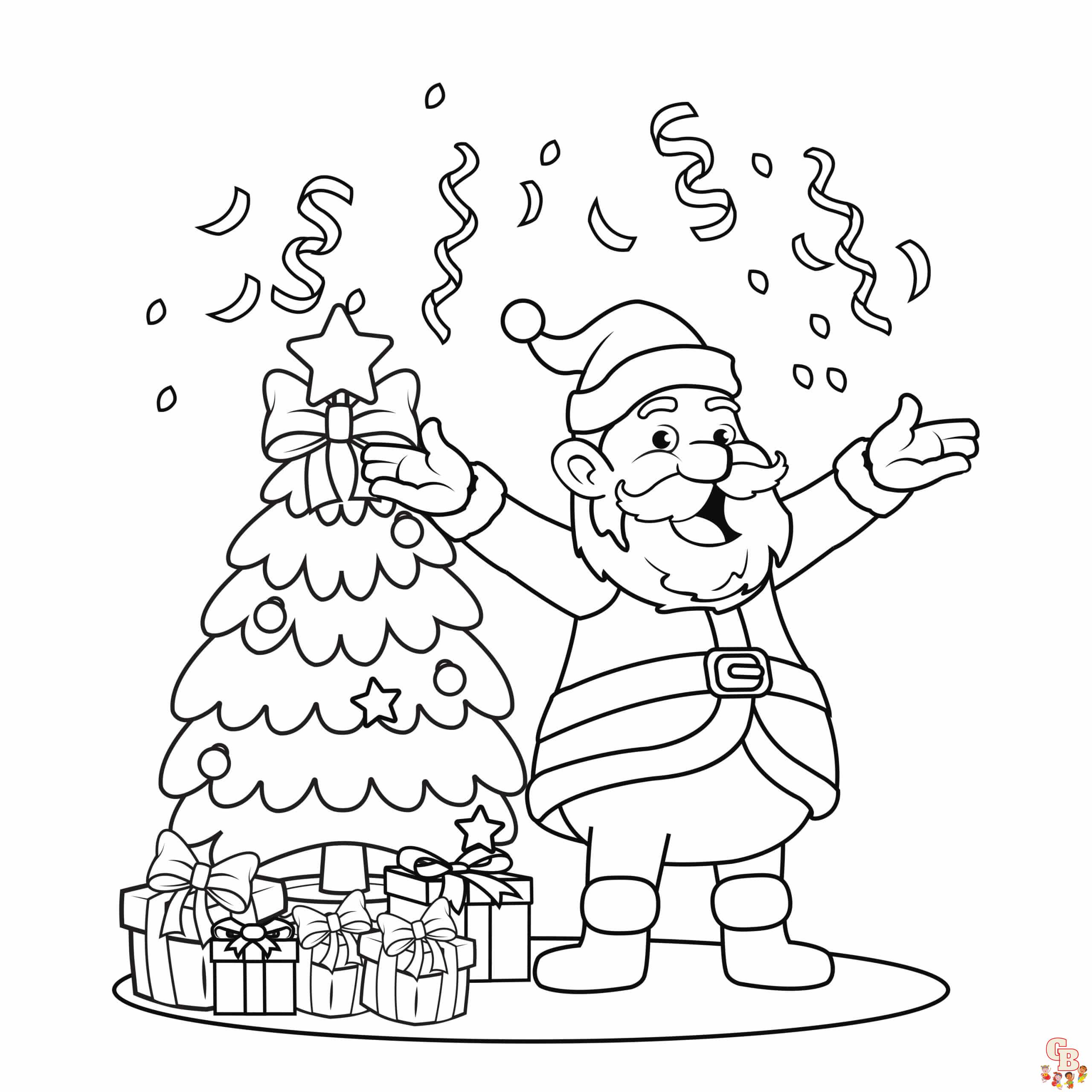 Top 6 meilleurs coloriages de Père Noël et sapin en 2023