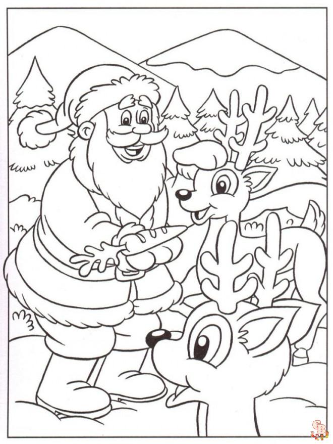 Top 6 meilleurs coloriages de Père Noël et sapin en 2023