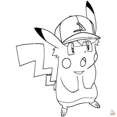 Modèles de coloriage Pikachu en *người Pháp