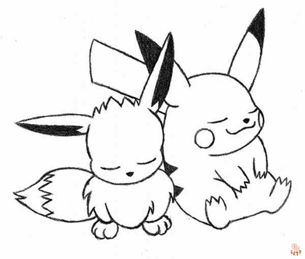 Modèles de coloriage Pikachu en *người Pháp