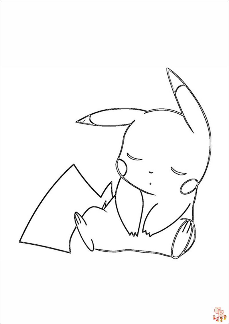 Modèles de coloriage Pikachu en *người Pháp