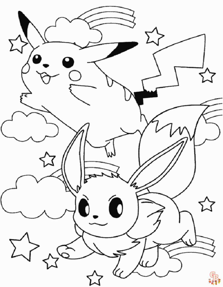 Modèles de coloriage Pikachu en *người Pháp