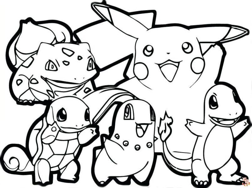 Modèles de coloriage Pikachu en *người Pháp