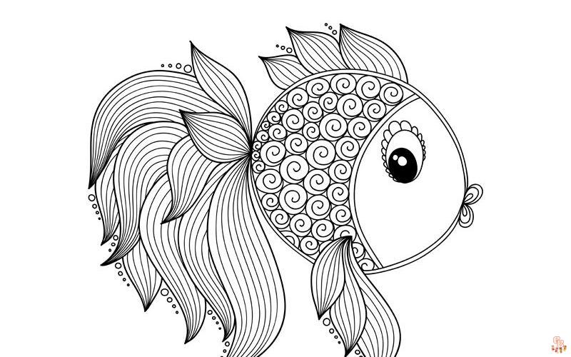 Coloriage Poisson Des Dessins à Imprimer pour les Enfants