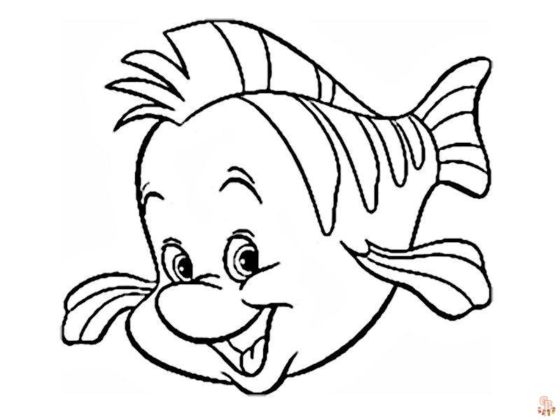 Coloriage Poisson Des Dessins à Imprimer pour les Enfants