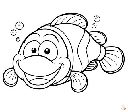 Coloriage Poisson Des Dessins à Imprimer pour les Enfants