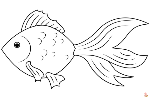 Coloriage Poisson Des Dessins à Imprimer pour les Enfants