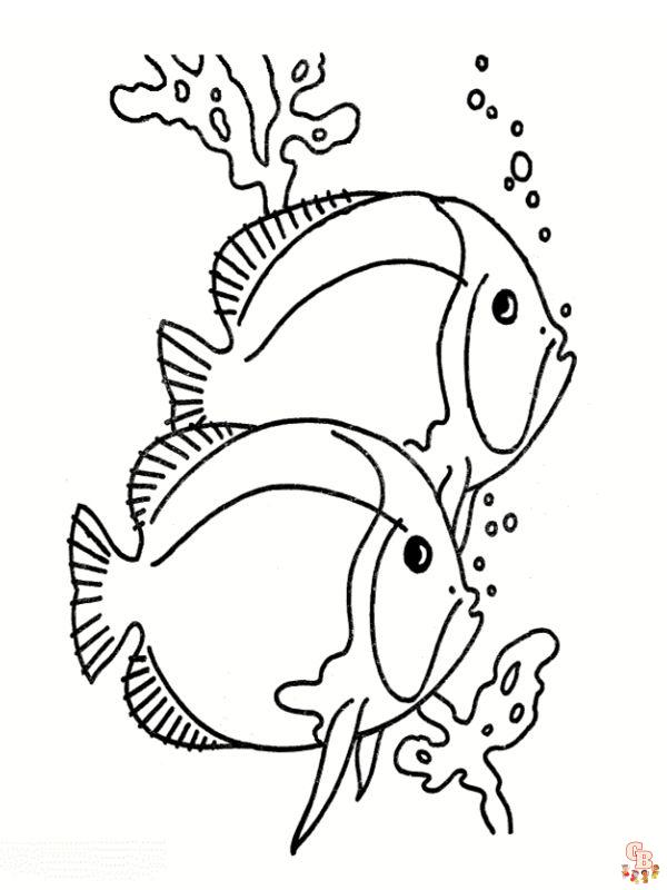 Coloriage Poisson Des Dessins à Imprimer pour les Enfants