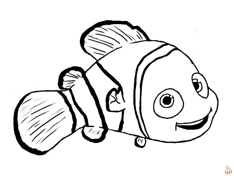 Coloriage Poisson Des Dessins à Imprimer pour les Enfants